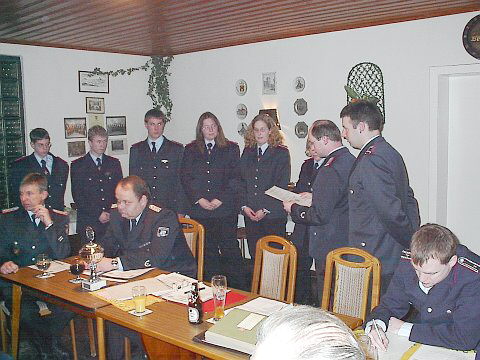 �bernahme aus Jugend- in Feuerwehr