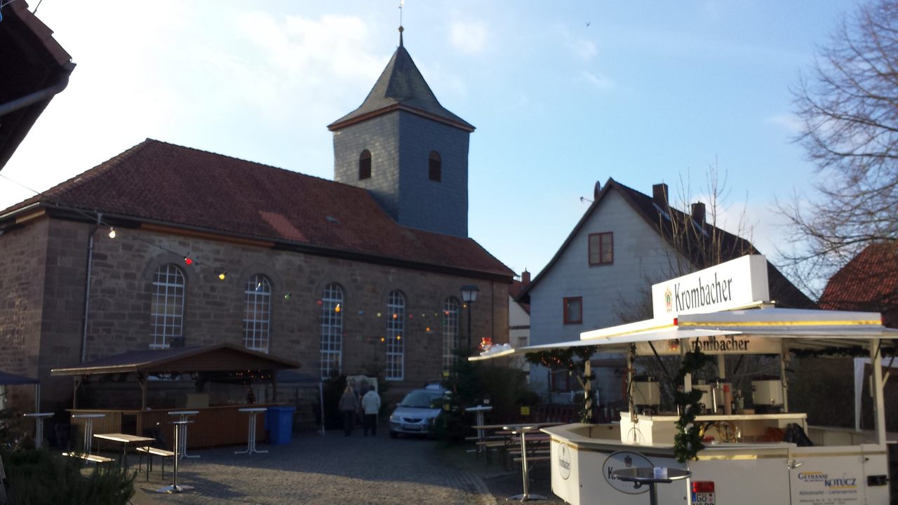 Bildebuchwetter zum Fr&uuml;hlingsanfang - aber es ist Weihnachtsmarkt!