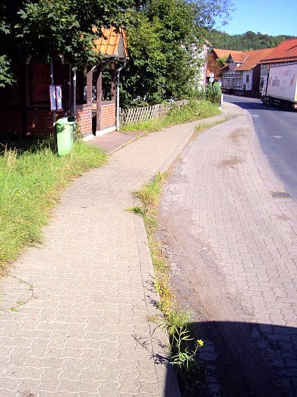 Bushaltestelle vorher